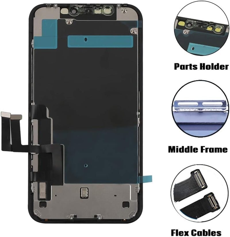 TSIOFO Screen Replacement Compatible for iPhone 11 Screen Replacement 6.1 inch LCD Display 3D Touch Digitizer Frame Assembly Full Repair Kit, with Repair Tools - Image 4